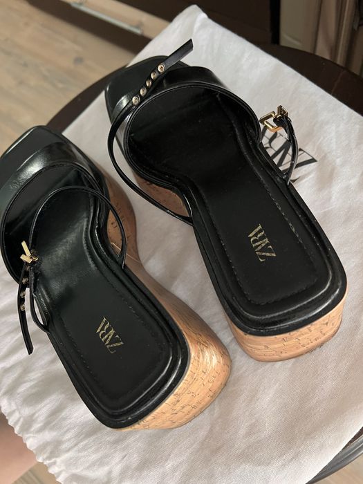 Дамски високи сандали Zara 37