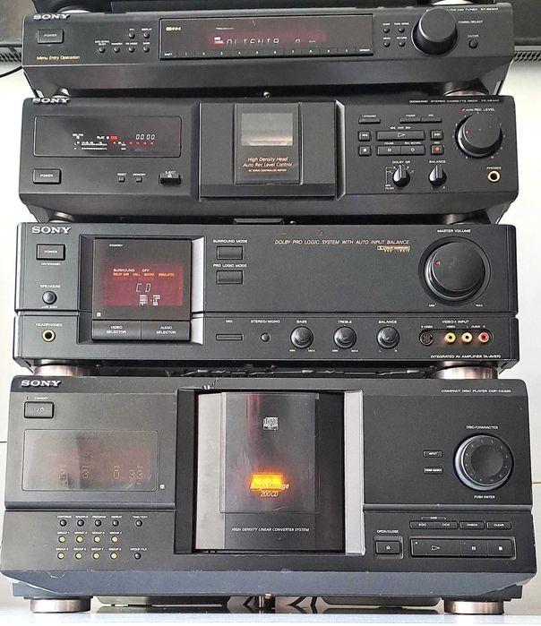 Sony Amplificator Japan Deck CD Tuner Linie 4 Piese
