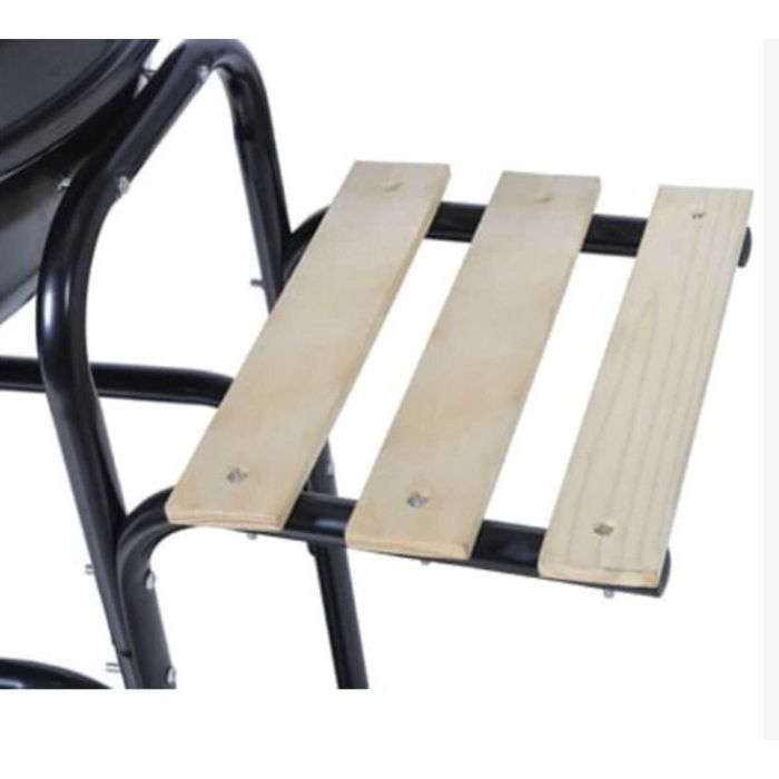 Голямо дворно барбекю 45 см. диаметър с две маси и колелца