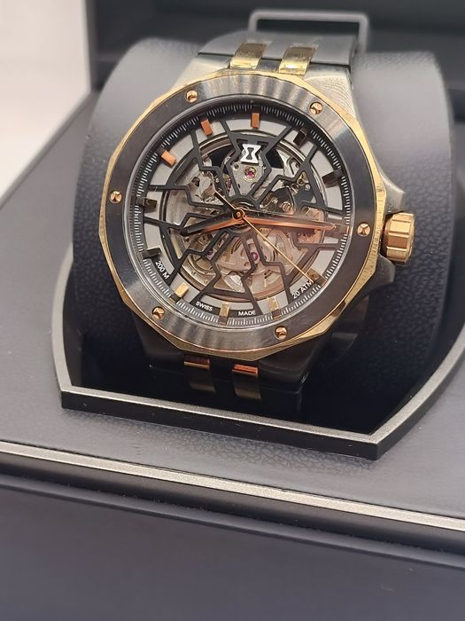 Луксозен мъжки часовник EDOX Skeleton Automatic  Swiss Made
