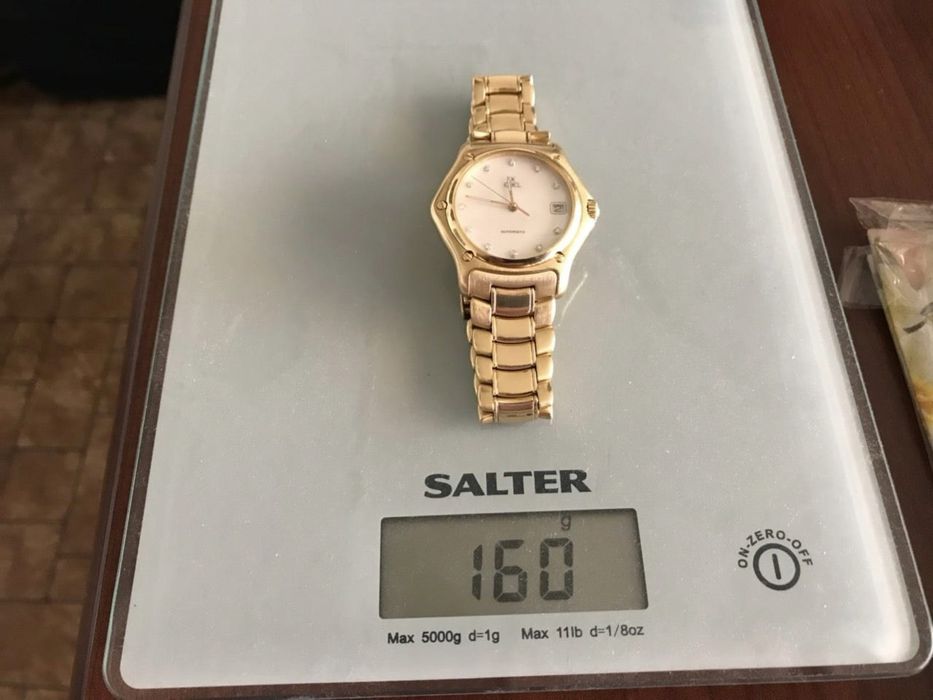 Часовник злато диаманти перлен  18 карата масивен EBEL златен