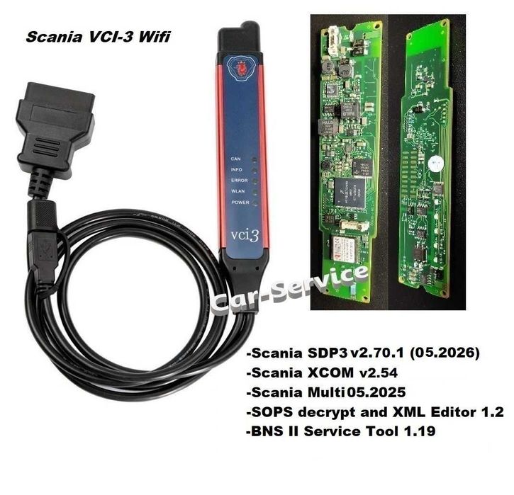 Tester Scania VCI-3 , SDP3 v2.70.1, cea mai buna calitate hardware