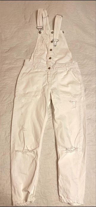 Комбеоизон ZARA раз 34/Женские брюки ( белые ) 46