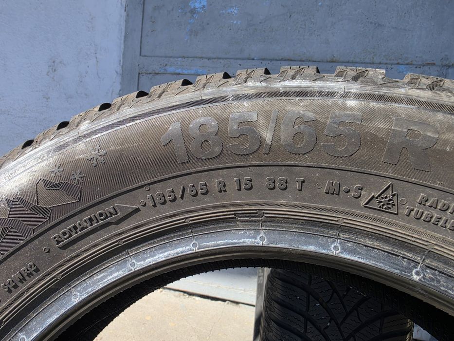2 бр. зимни гуми 185/65/15 Semperit 7 mm DOT 1322