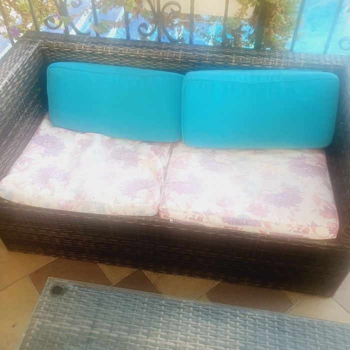 Ратанов комплект за градина и терасата