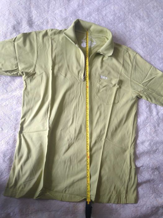 Tricou chic pe verde bărbați