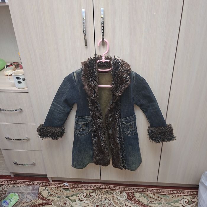Пальто детское джинс