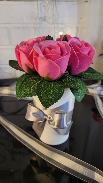 Букет из мыльных роз