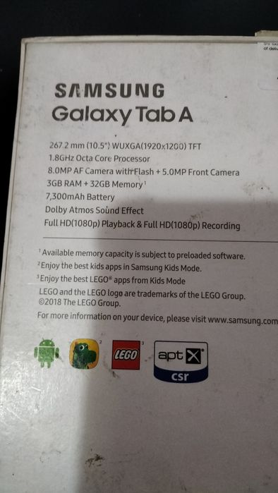 Vând/Schimb Tableta Samsung Tab A 2018 schimb cu leptop
