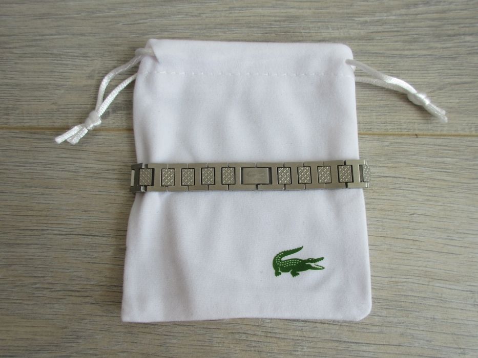 Bratara Lacoste - 21cm - Argintiu