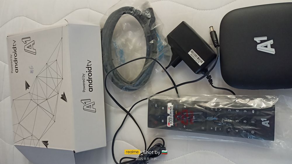 Тv. Box A1 с телевизия -