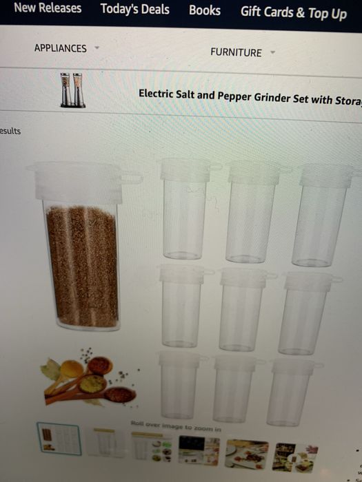 Solnita plastic sare si piper bucatarie