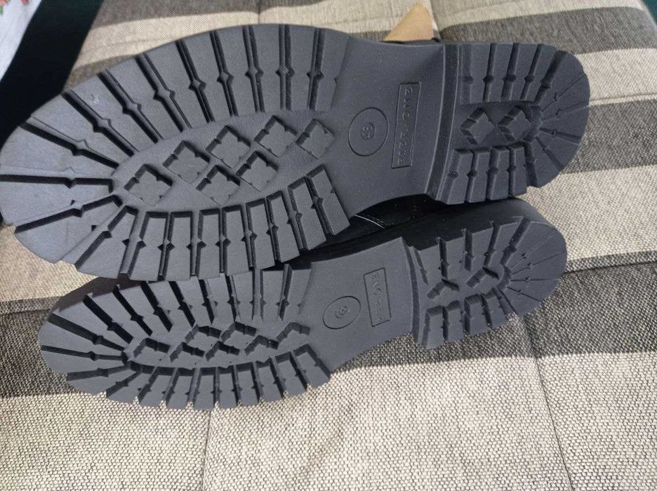 Зимние ботинки Pier One кожаные большой размер 48