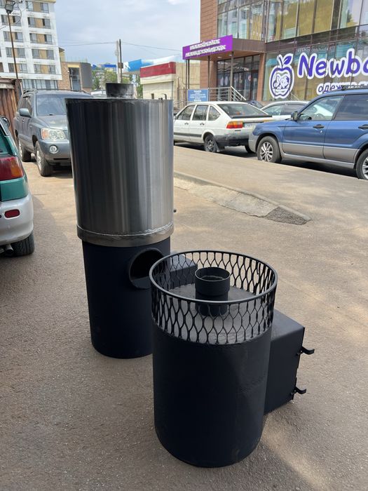 Банная печь с нержавеющим баком