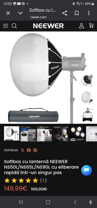 Softbox Neewer 90/35"