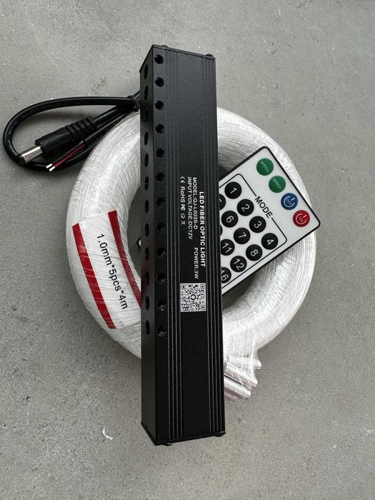 KIT Premium 16W RGBW Starlight TWINKLE Plafon instelat 550 Fibre Black