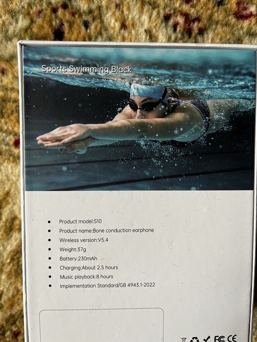 Casti alergat, inot, conductie osoasa, 32GB, waterproof