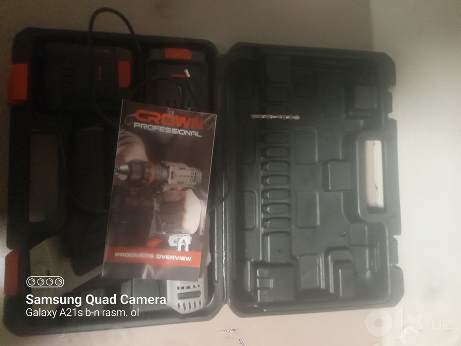 Akkumulyatorli drel Crown Professional ideal drel