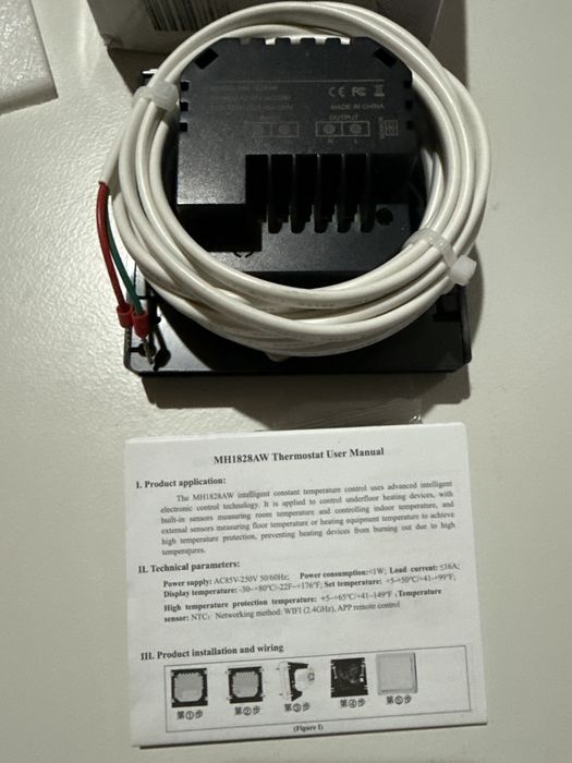 Termostat Ketotek Smart Wifi KTF0176A centrala,boiler,gaz,pardoseala