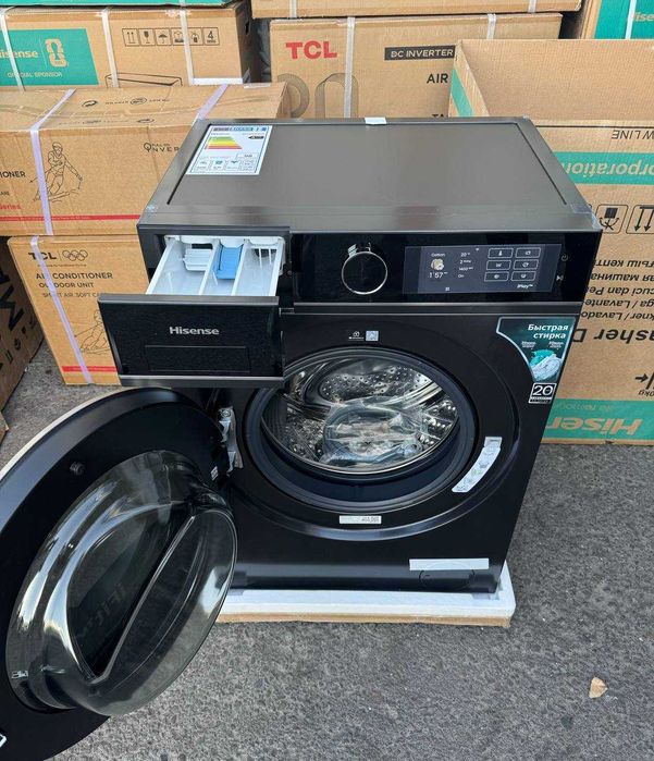 Стиральная машина Hisense 8 кг WF5I8043BBF Inverter Steam iJet Wi-Fi