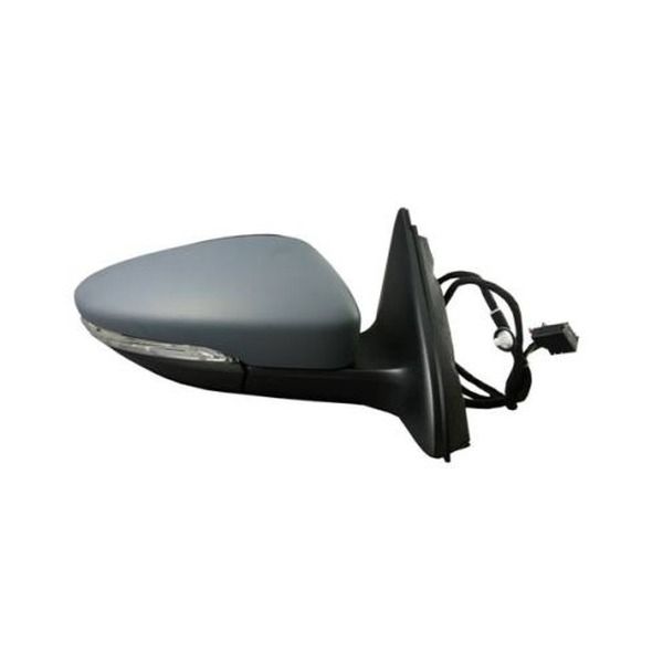 Oglinda exterioara VW Jetta 07.2010-2015Partea stanga Asferica Electrica Cu Incalzire 5C7857507C, 9 pini, carcasa grunduita, cu semnalizare, cu pliere, cu lampa perimetru