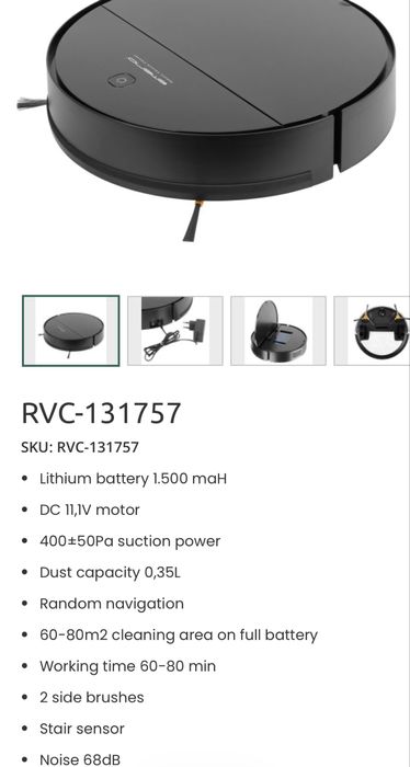 MDM vinde: Aspirator robot Emerio RVC-131757.2