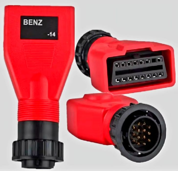 Кабел-преходник от Mercedes (Sprinter) 14 pin мъжки към 16 pin OBD2