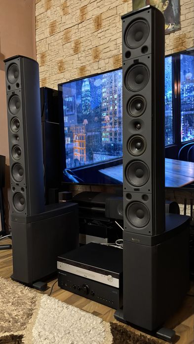 INFINITY Composition PRELUDE Boxe High-End Audiophile cu Subwoofere ACTIVE de 30Cm 300W Made in SUA Preț de LISTĂ 5000$ 70Kg