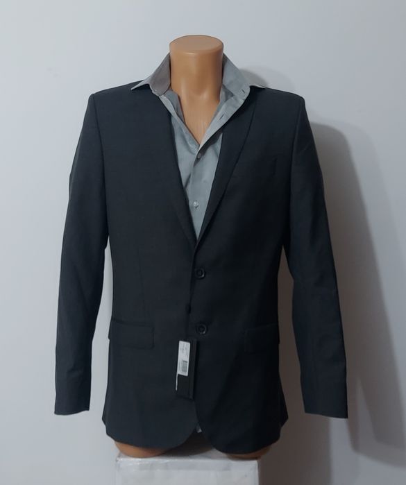 Sacou nou J. Lindeberg Mick Dressed Wool Blazer Grey Melange, nr 46/48