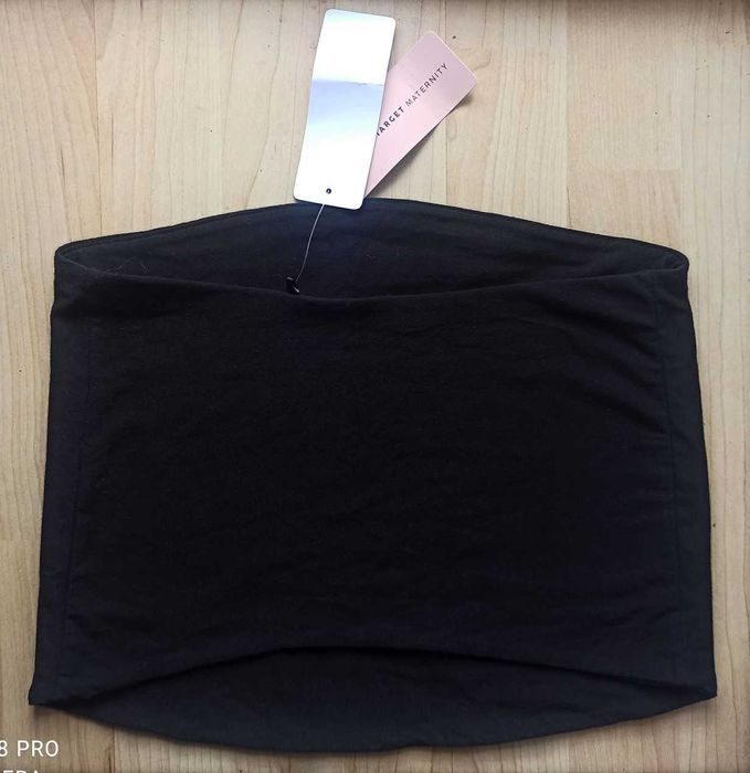 Нов поддържащ колан за бременни черен от био памук размер S