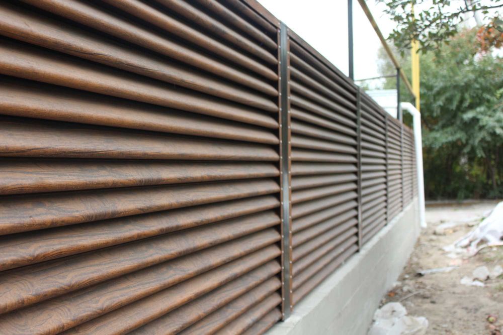 Заборы - жалюзи еврожалюзи