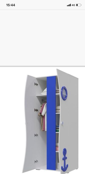 Детская мебель 2х ярусная и шкаф