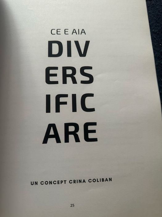 Crina Coliban- diversificare
