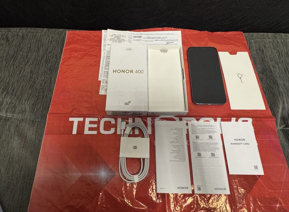 ЧИСТО НОВ 256GB Honor 400 lite 5G Technopolis Гаранция до 2г. Green