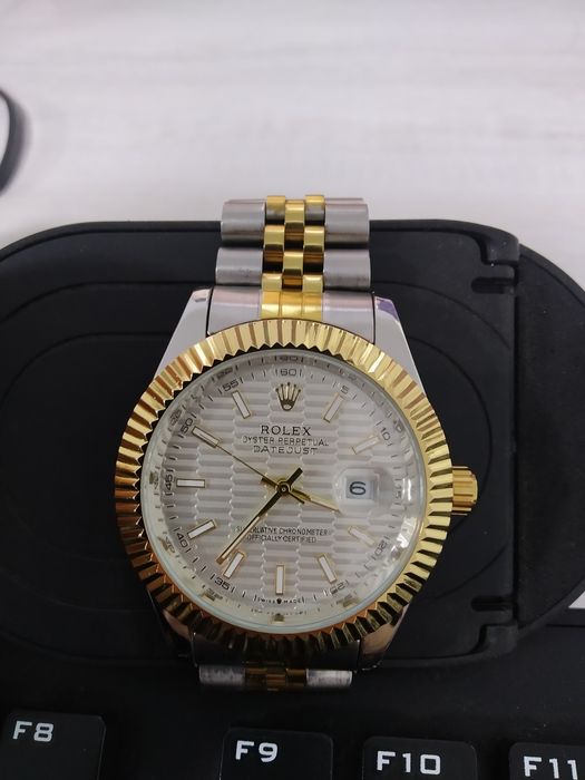 Rolex gold & white