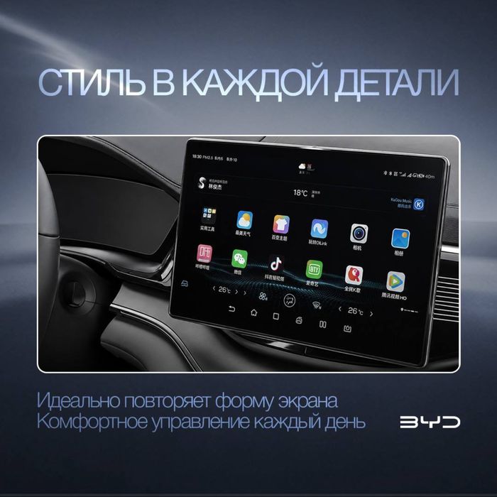 Защитное стекло для монитора 12.8 для BYD