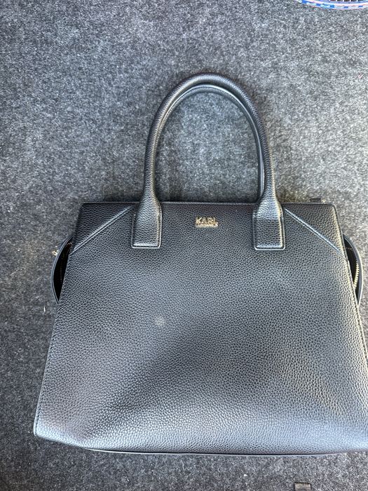 Vand geanta Karl Lagerfeld piele neagra