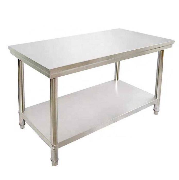 Masa lucru  din inox cu polita 180x60x85H,cu sau fara rebord , pret Producator ,Transport GRATUIT