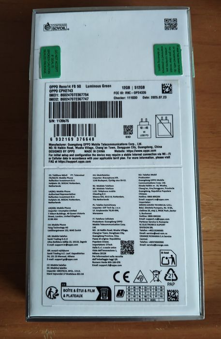 Vand  Oppo Reno 14 FS 5g nou