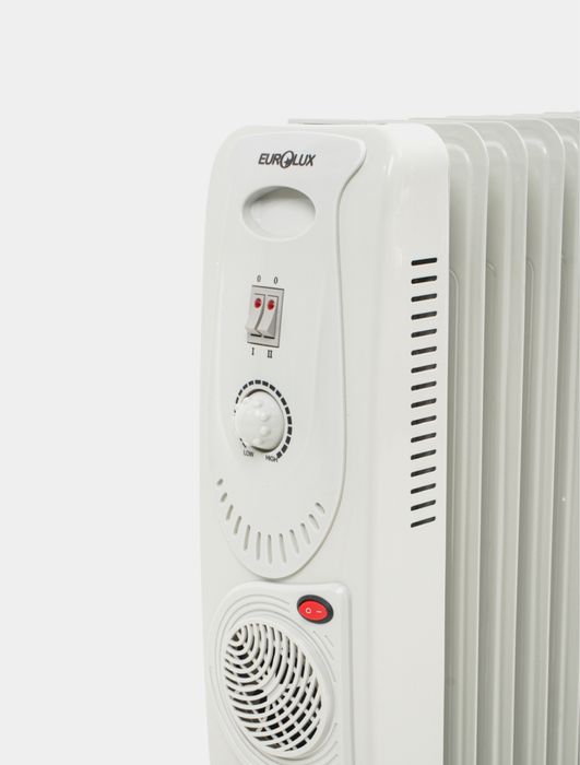 Масляный обогреватель, 13 ребер, нержавеющая сталь, с термостатом