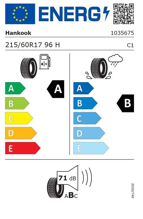 4 Бр. летни гуми Hankook Ventus Prime 3 215/60/R17 96H    DOT 3325 Нови