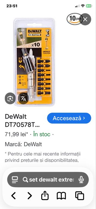 Set bit DeWalt extreme