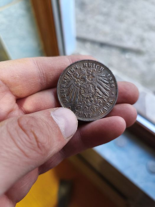 Monedă 5 mărci din 1896