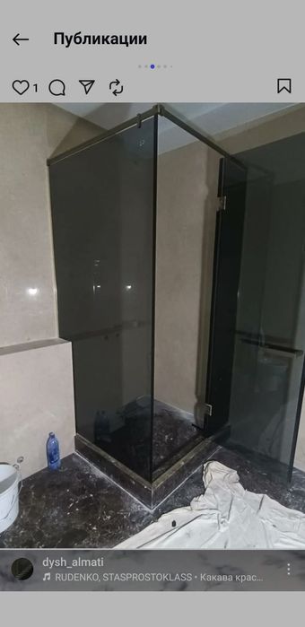 Душевые кабинки и перегородки из стекла