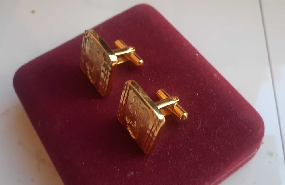 Копчета за ръкавели с мечето Миша (Олимпиада 1980 Москва)