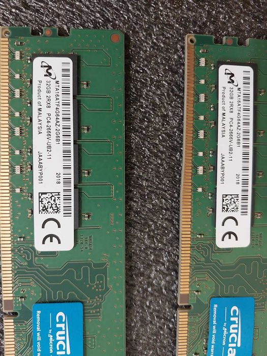 64GB DDR4 2666Mhz CL19 -  Crucial - Micron
