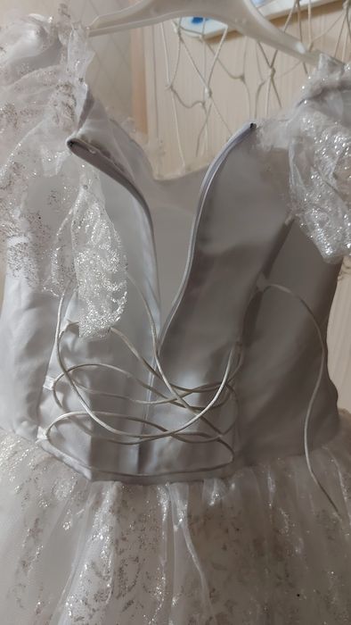 Платье белое 104-116