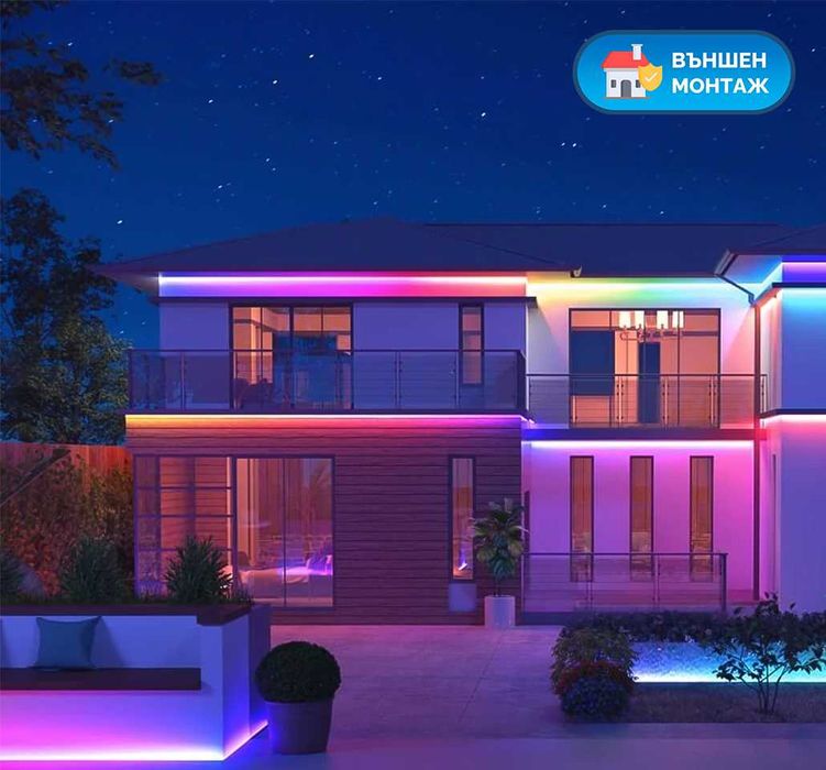 RGBIC Smart LED лента 5 - 20 метра – контролиране по зони, 60 диода/м