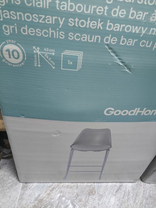 Vand 2 scaune bar, model GoodHome Marula, noi