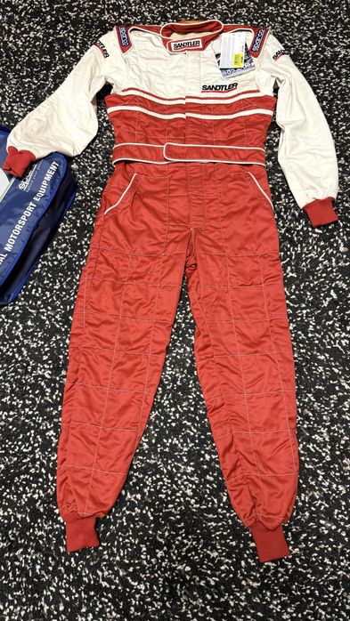Costum motorsport Sparco-Sandtler original + geanta ,  nou cu eticheta